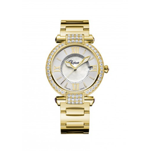 Chopard Imperiale Silver/Mother of Pearl Dial 18K Yellow Gold Ladies Watch 384221-0004