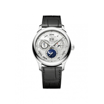 Chopard L.U.C Lunar One Sunray Satin-Brushed Silver Dial Automatic Men's Watch 161927-1001