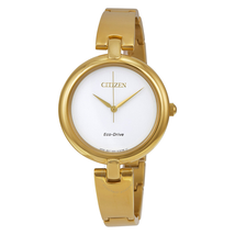 Citizen Silhouette Bangle Eco-Drive Gold-Tone Stainless Steel Ladies Watch EM0222-82A