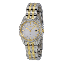 Citizen Silhouette Crystal Silver Dial Ladies Watch EW1908-59A
