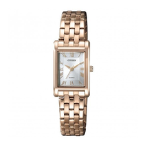 Citizen Quartz Silver Dial Ladies Rose Gold-tone Watch EJ6123-56A