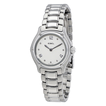 Ebel 1911 Mini Silver Dial Stainless Steel Bracelet Ladies Watch 9090211-16865P