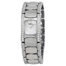 Ebel Beluga Manchette Pearl Dial Diamond Bezel Ladies Watch 9057A28-991050