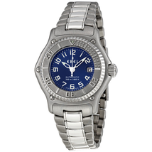Ebel Discovery Blue Dial Automatic Stainless Steel Ladies Watch 9172321/4665P