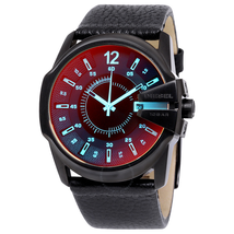 Diesel Timeframe Iridescent Dial Leather Men's Watch DZ1657