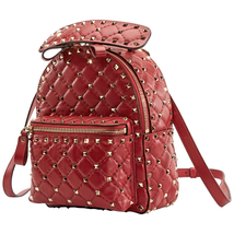 Valentino Mini Rockstud Spike Backpack- Red RW2B0B63NAP-0RO