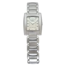 Ebel Brasilia Silver Dial Diamond Ladies Watch 1215604