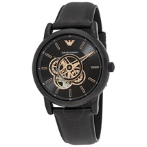 Emporio Armani Chronograph Automatic Black Dial Men's Watch AR60012