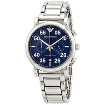 Armani Luigi Chronograph Quartz Blue Dial Men's Watch AR11132