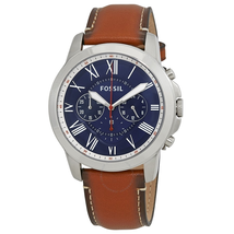 Fossil Grant Chronograph Quartz Blue Dial Men's Watch FS5210IE