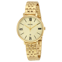 Fossil Jacqueline Champagne Dial Gold-tone Ladies Watch ES3434