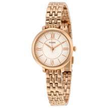 Fossil Jacqueline Silver Dial Rose Gold-tone Ladies Watch ES3799