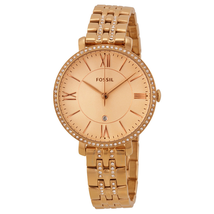 Fossil Jaqueline Rose Dial Rose Gold-plated Ladies Watch ES3546
