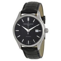 Frederique Constant Classic Automatic Black Dial Black Leather Men's Watch FC-303B5B6