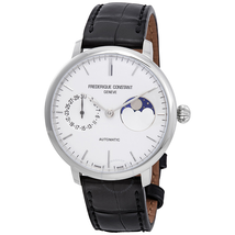 Frederique Constant Slimline Moonphase Automatic Silver Dial Men's Watch FC-702S3S6