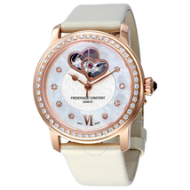 Frederique Constant World Heart Mother of Pearl Dial Rose Gold-plated Ladies Watch FC-310WHF2PD4