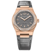 Girard Perregaux Laureato Slate-Grey Dial Ladies Diamonds Watch 80189D52A232-CB6A