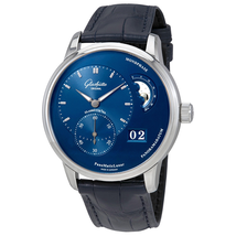 Glashutte PanoMaticLunar Blue Dial Automatic Men's Watch 90-02-46-32-35