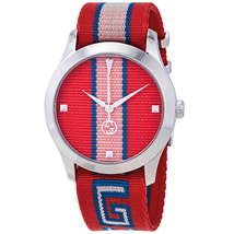 Gucci G-Timeless Red and Pink Dial Watch YA1264070