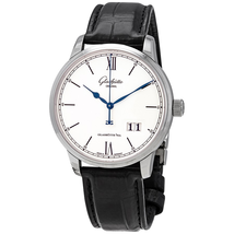 Glashutte Senator Excellence Panorama Silver Dial Automatic Men's Watch 1-36-03-01-02-30