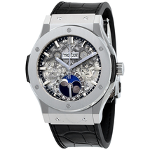Hublot Classic Fusion Aerofusion Moonphase Sapphire Dial Titanium Men's Watch 517.NX.0170.LR