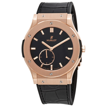 Hublot Classic Fusion Classico Ultra Thin 18kt Rose Gold Black Dial Men's Watch 515.OX.1280.LR