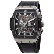 Hublot Spirit of Big Bang Men's Automatic Black Leather Strap Watch 601.NM.0173.LR