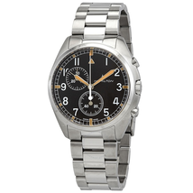 Hamilton Pilot Pioneer Chronograph Quartz Black Dial Men's Watch H76522131