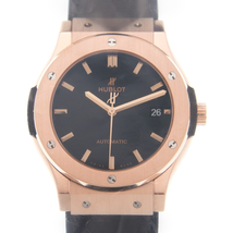 Hublot Classic Fusion Black Dial Automatic Men's 18 Carat Rose Gold Watch 511.OX.1181.LR