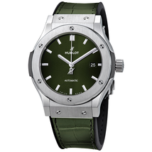 Hublot Classic Fusion Green Sunray Dial Automatic Men's Watch 542.NX.8970.LR