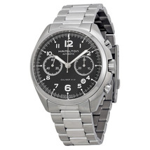 Hamilton Pilot Pioneer Automatic Chronograph Black Dial Stainless Steel Men's Watch H76416135