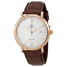 IWC Portofino Automatic Silver Dial 18kt Rose Gold Men's Watch 3565-04 IW356504