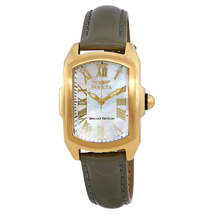 Invicta Lupah Mother of Pearl Dial Leather Ladies Watch 20457