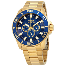 Invicta Pro Diver Blue Dial Yellow Gold-tone Men's Watch 27983