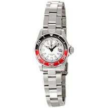 Invicta Sapphire Diver White Dial Stainless Steel Coke Bezel Ladies Watch 7062