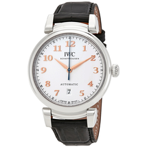 IWC Da Vinci Silver Dial Automatic Men's Leather Watch IW356601
