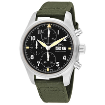 IWC Pilot Spitfire Chronograph Automatic Black Dial Men's Watch IW387901