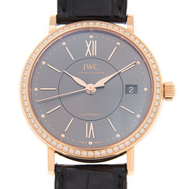 IWC Portofino Anthracite Dial Diamond Automatic Men's Watch 4581-08 IW458108