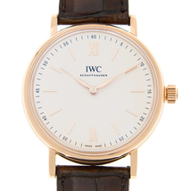 IWC Portofino Silver-Plated Dial 18K Rose Gold Men's Watch IW511101
