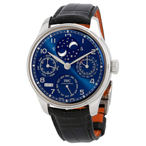 IWC Portugieser Perptual Calendar Double Moonphase 18K White Gold Men's Watch 5034-01 IW503401