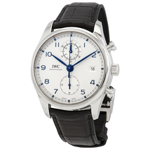IWC Portugieser Silver-plated Dial Chronograph Automatic Men's Watch IW390302