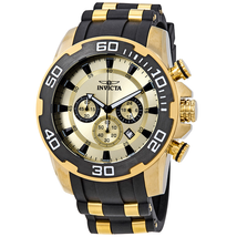 Invicta Pro Diver Chronograph Gold Dial Men's Watch 22346