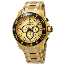 Invicta Pro Diver Chronograph Gold Dial Men's Watch 26079