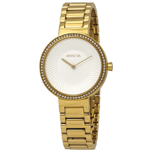 Invicta Specialty Crystal White Dial Gold-tone Ladies Watch 27000