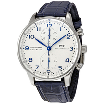 IWC Portuguese Chrono Automatic Steel Blue Men's Watch IW371417