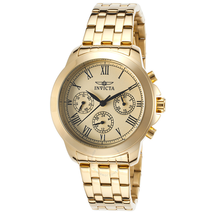 Invicta Specialty Gold-tone Chronograph Ladies Watch 21654