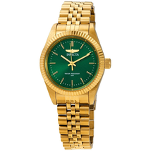 Invicta Specialty Green Dial Yellow Gold-tone Ladies Watch 29408