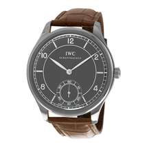 IWC Portugese Vintage Blue Dial Brown Leather Men's Watch IW544504
