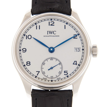IWC Portuguese Hand Wind White Dial Men's Watch IW510212
