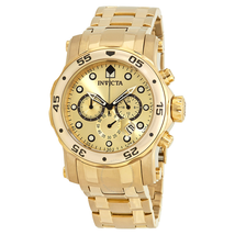 Invicta Pro Diver Chronograph Gold Dial Men's Watch 23652